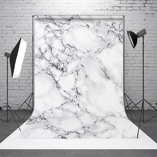 Aperturee Uneven White Black Marble Texture Photo Backdrop