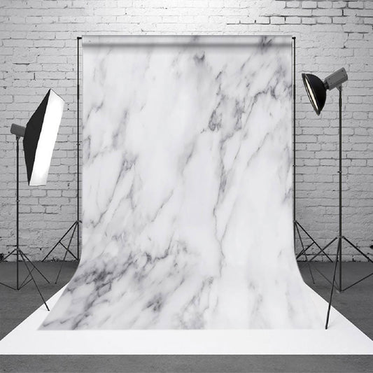 Aperturee White Grey Marbled Patterns Photo Booth Backdrop