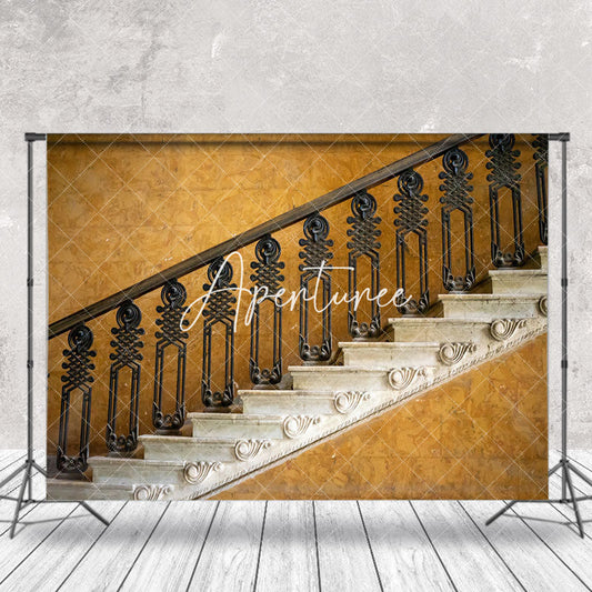 Retro Marble Texture Staircase Photography Backdrop